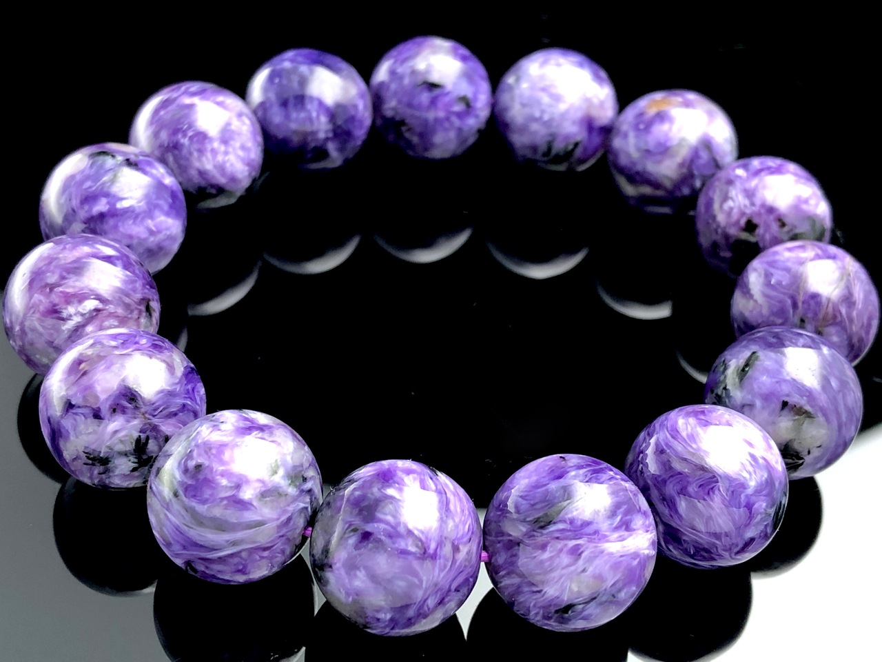 ��1��ʪ����������ҡ���󥰥��ȡ��������������ŷ���Х֥쥹��å�/����������ȡʥ������/Charoite��/�饦���/��15mm/1�ܡ�ŷ����/�ѥ���ȡ���ۡڥ���ꥫ�ġ����󡦹��Ÿ�����������Ͻ�Ÿ���㤤�դ���