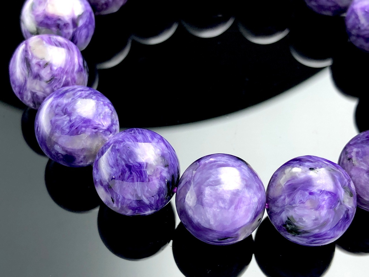 ��1��ʪ����������ҡ���󥰥��ȡ��������������ŷ���Х֥쥹��å�/����������ȡʥ������/Charoite��/�饦���/��15mm/1�ܡ�ŷ����/�ѥ���ȡ���ۡڥ���ꥫ�ġ����󡦹��Ÿ�����������Ͻ�Ÿ���㤤�դ���