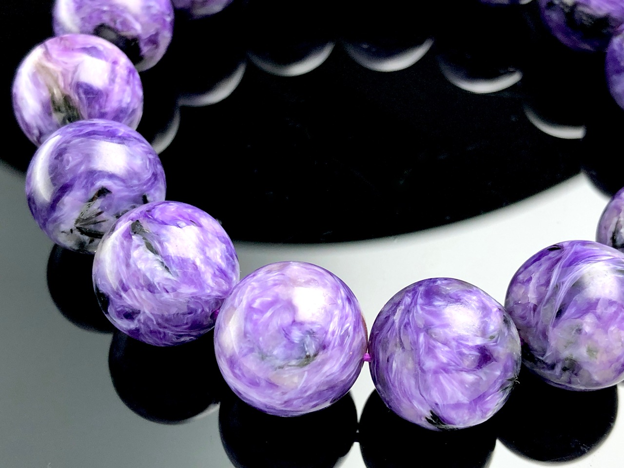 ��1��ʪ����������ҡ���󥰥��ȡ��������������ŷ���Х֥쥹��å�/����������ȡʥ������/Charoite��/�饦���/��15mm/1�ܡ�ŷ����/�ѥ���ȡ���ۡڥ���ꥫ�ġ����󡦹��Ÿ�����������Ͻ�Ÿ���㤤�դ���