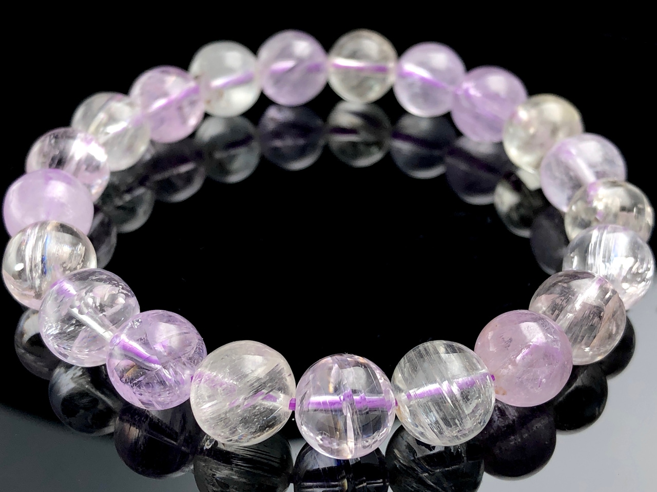 透明度◎ クンツァイト ブレスレット