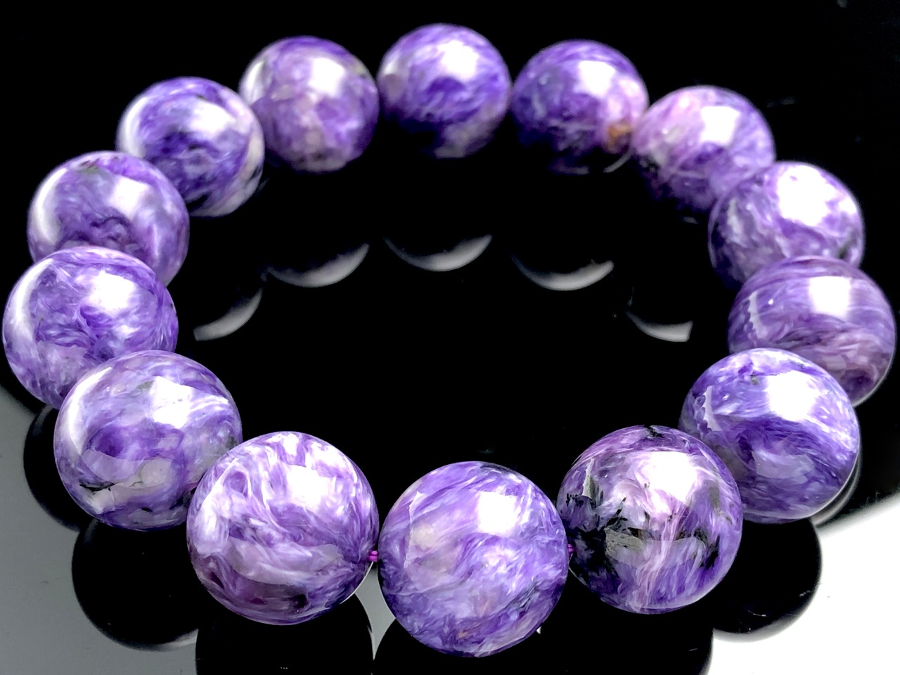 ��1��ʪ����������ҡ���󥰥��ȡ��������������ŷ���Х֥쥹��å�/����������ȡʥ������/Charoite��/�饦���/��16mm/1�ܡ�ŷ����/�ѥ���ȡ���ۡڥ���ꥫ�ġ����󡦹��Ÿ�����������Ͻ�Ÿ���㤤�դ���