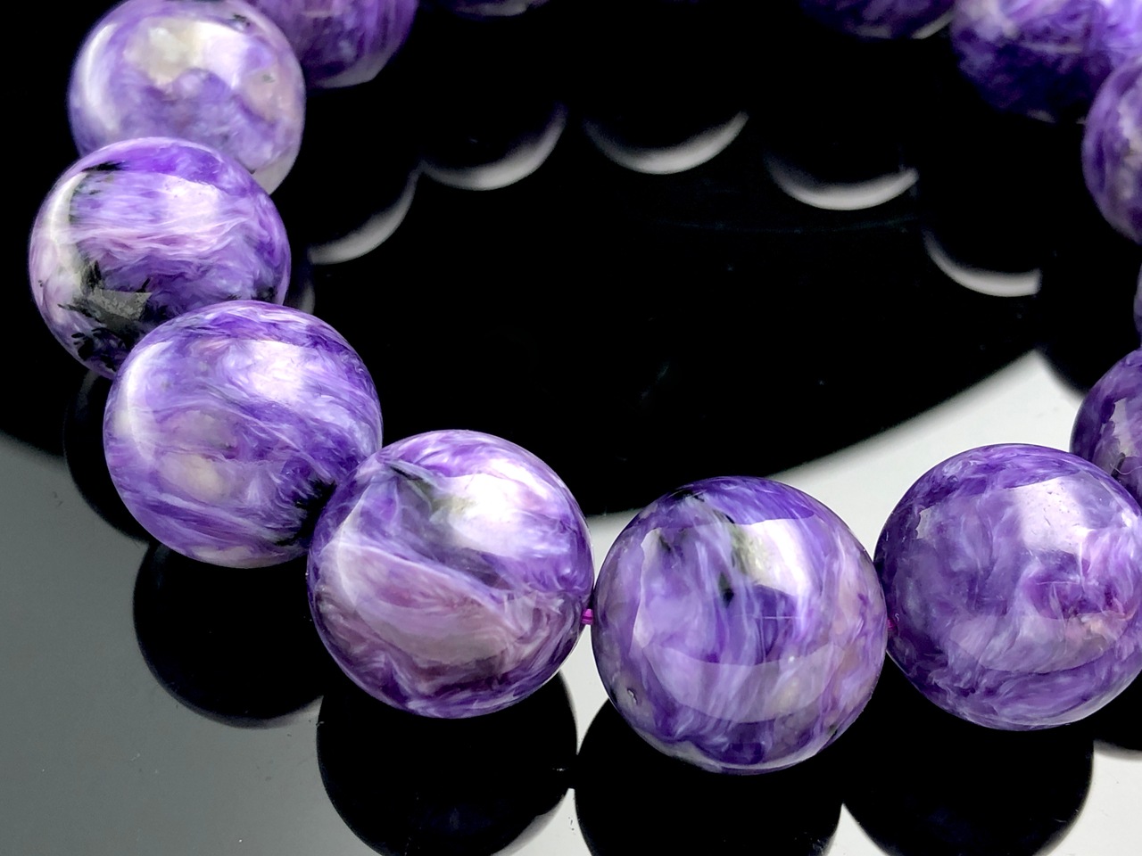 ��1��ʪ����������ҡ���󥰥��ȡ��������������ŷ���Х֥쥹��å�/����������ȡʥ������/Charoite��/�饦���/��16mm/1�ܡ�ŷ����/�ѥ���ȡ���ۡڥ���ꥫ�ġ����󡦹��Ÿ�����������Ͻ�Ÿ���㤤�դ���