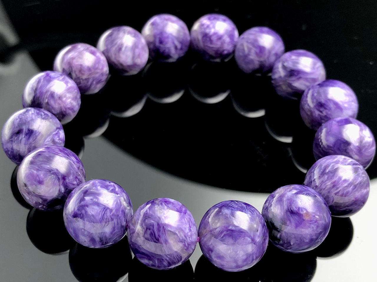 ��1��ʪ����������ҡ���󥰥��ȡ��������������ŷ���Х֥쥹��å�/����������ȡʥ������/Charoite��/�饦���/��14mm/1�ܡ�ŷ����/�ѥ���ȡ���ۡڥ���ꥫ�ġ����󡦹��Ÿ�����������Ͻ�Ÿ���㤤�դ���