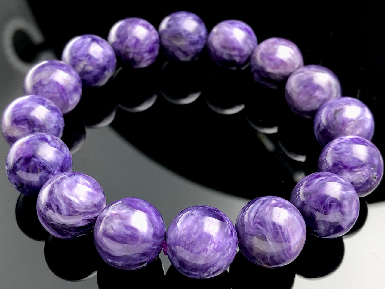 ��1��ʪ����������ҡ���󥰥��ȡ��������������ŷ���Х֥쥹��å�/����������ȡʥ������/Charoite��/�饦���/��14mm/1�ܡ�ŷ����/�ѥ���ȡ���ۡڥ���ꥫ�ġ����󡦹��Ÿ�����������Ͻ�Ÿ���㤤�դ���