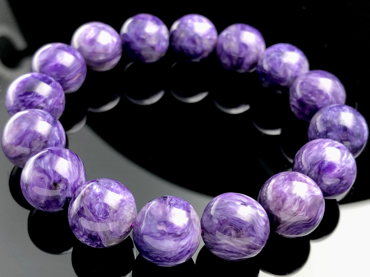 ��1��ʪ����������ҡ���󥰥��ȡ��������������ŷ���Х֥쥹��å�/����������ȡʥ������/Charoite��/�饦���/��14mm/1�ܡ�ŷ����/�ѥ���ȡ���ۡڥ���ꥫ�ġ����󡦹��Ÿ�����������Ͻ�Ÿ���㤤�դ���