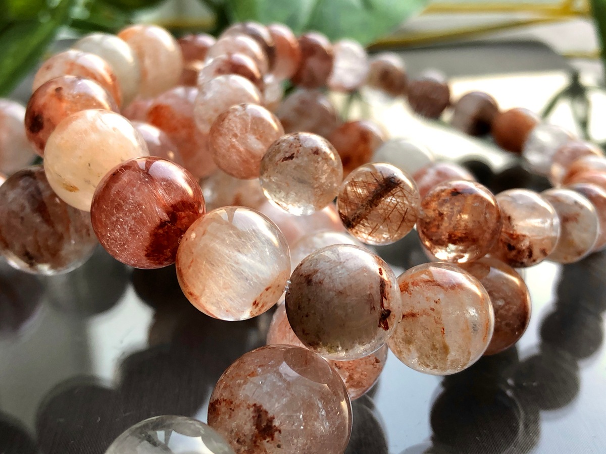 極上,希少,大玉】ブロンズタイチンルチルクォーツ 19㎜ 粒売り