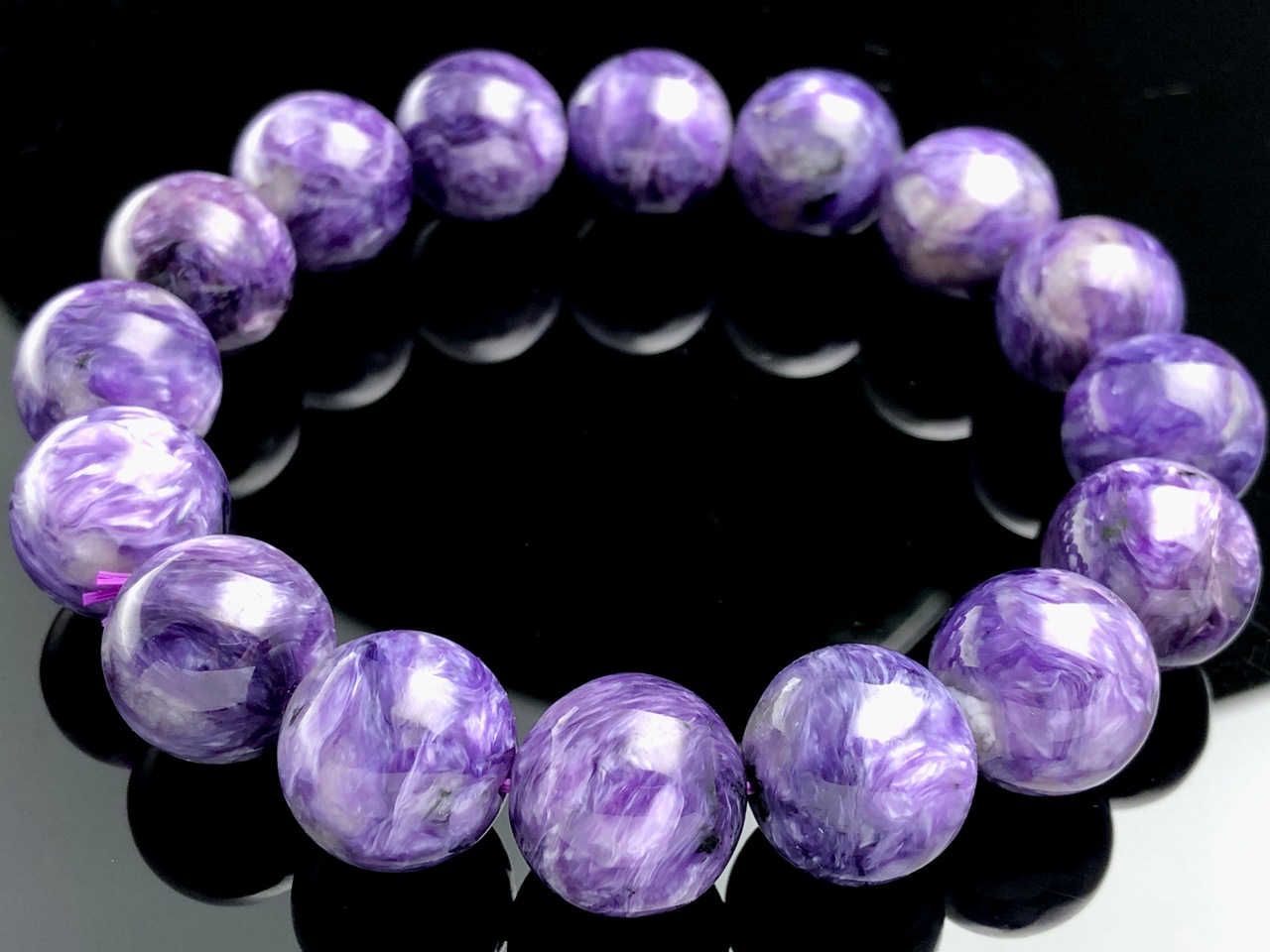 ��1��ʪ����������ҡ���󥰥��ȡ��������������ŷ���Х֥쥹��å�/����������ȡʥ������/Charoite��/�饦���/��14mm/1�ܡ�ŷ����/�ѥ���ȡ���ۡڥ���ꥫ�ġ����󡦹��Ÿ�����������Ͻ�Ÿ���㤤�դ���