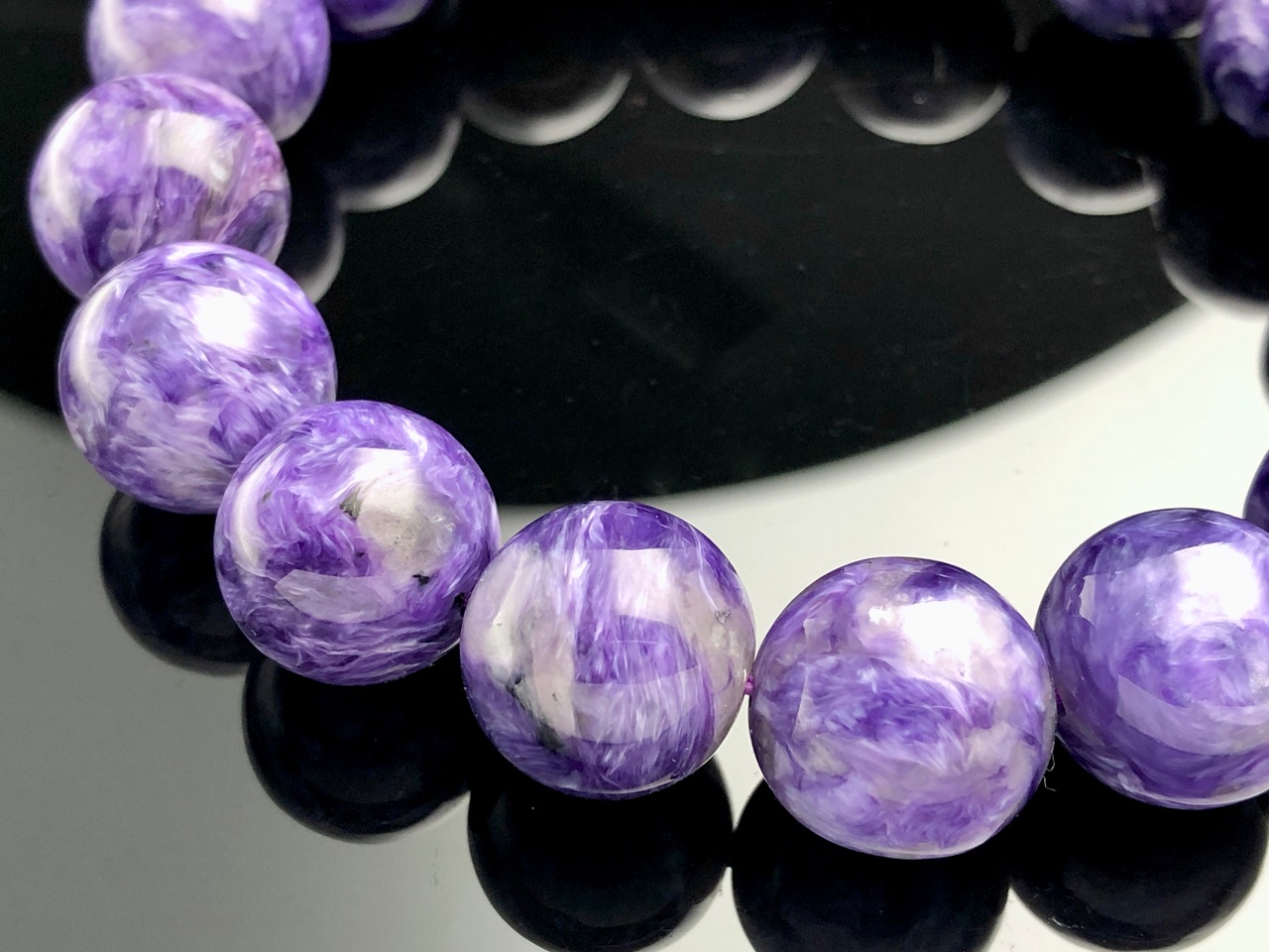 ��1��ʪ����������ҡ���󥰥��ȡ��������������ŷ���Х֥쥹��å�/����������ȡʥ������/Charoite��/�饦���/��14mm/1�ܡ�ŷ����/�ѥ���ȡ���ۡڥ���ꥫ�ġ����󡦹��Ÿ�����������Ͻ�Ÿ���㤤�դ���