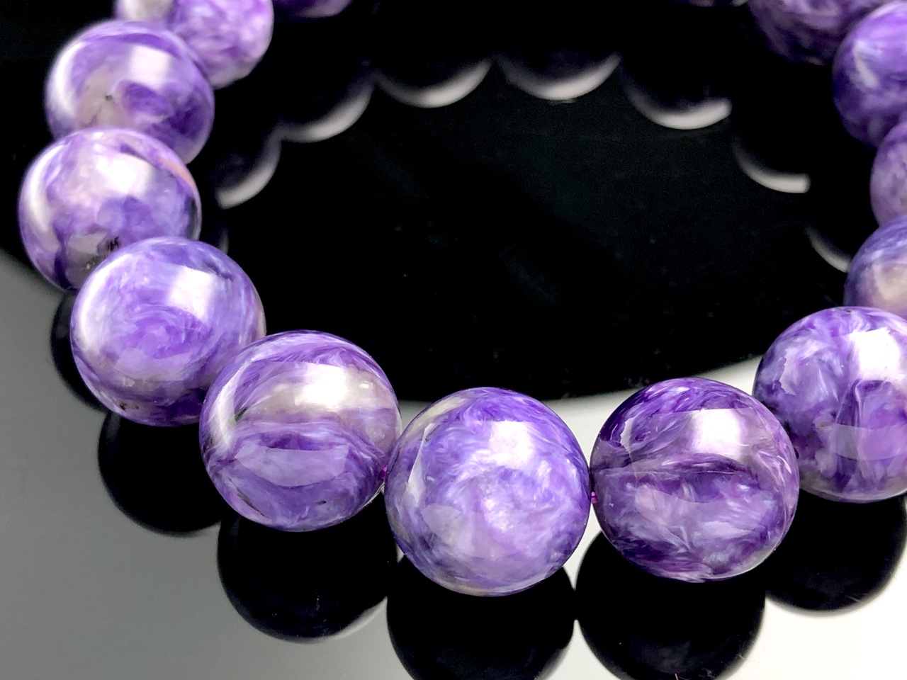 ��1��ʪ����������ҡ���󥰥��ȡ��������������ŷ���Х֥쥹��å�/����������ȡʥ������/Charoite��/�饦���/��14mm/1�ܡ�ŷ����/�ѥ���ȡ���ۡڥ���ꥫ�ġ����󡦹��Ÿ�����������Ͻ�Ÿ���㤤�դ���