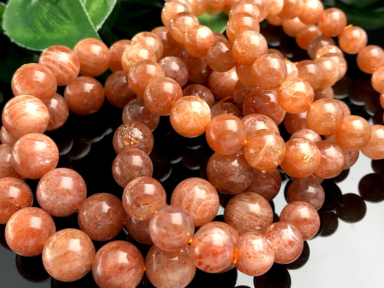 極上❣️太陽の石・勝利の石‼︎ サンストーンブレスレット8.5-9.2mm