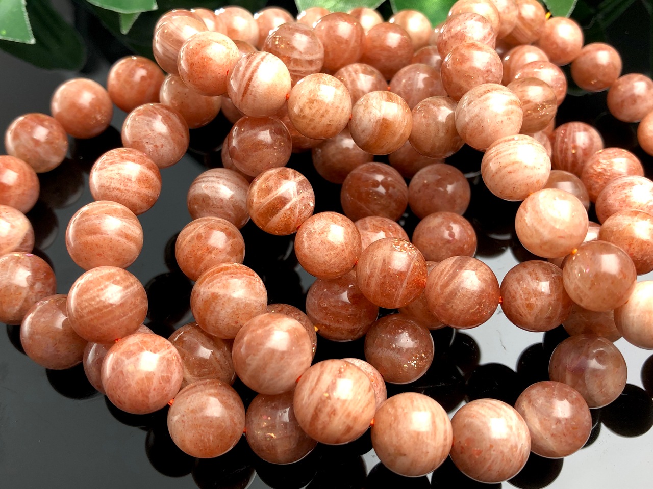 極上❣️太陽の石・勝利の石‼︎ サンストーンブレスレット8.5-9.2mm