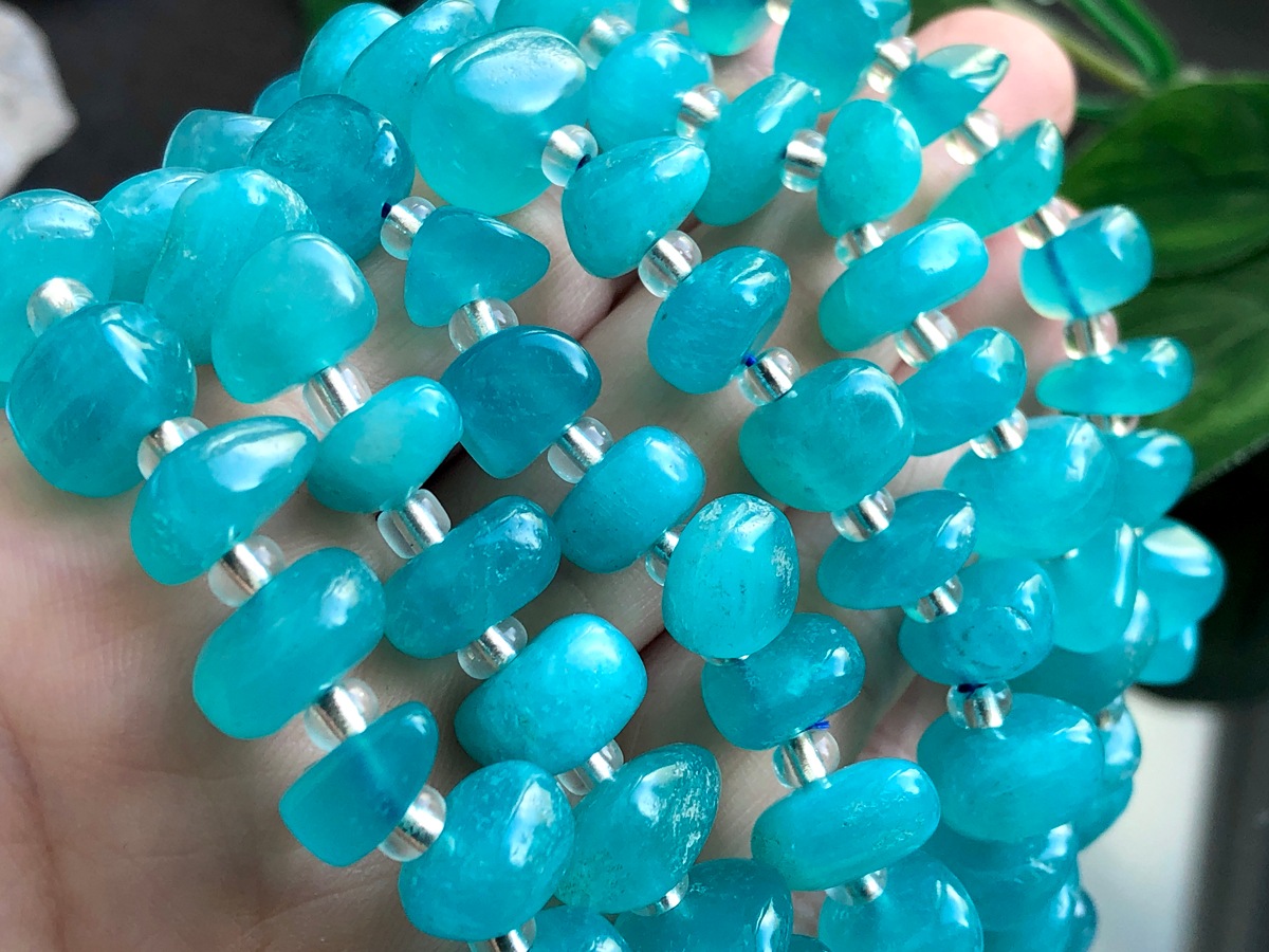 ペルー産 アマゾナイト】さざれ石 約50g 小粒 細石 天然石 天河石