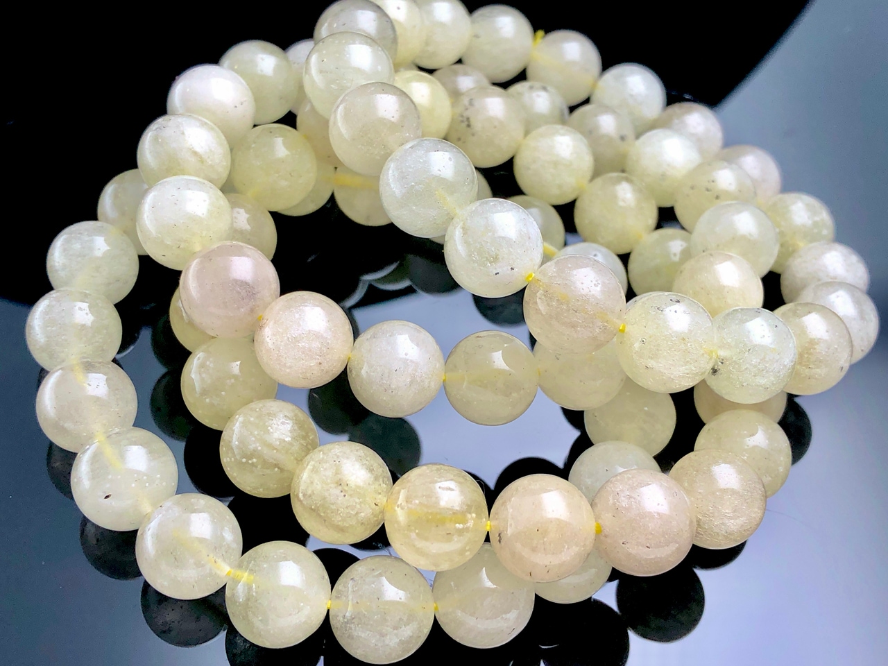 超高品質☆サンストーン ブレスレット 11mm 内周18cm 20玉 最高品質