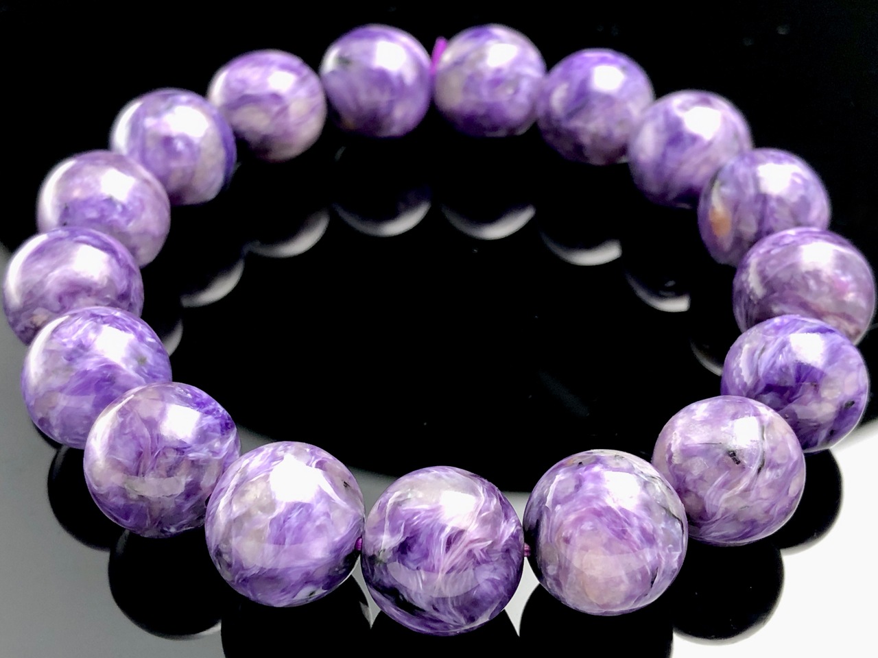 ��1��ʪ����������ҡ���󥰥��ȡ��������������ŷ���Х֥쥹��å�/����������ȡʥ������/Charoite��/�饦���/��12mm/1�ܡ�ŷ����/�ѥ���ȡ���ۡڥ���ꥫ�ġ����󡦹��Ÿ�����������Ͻ�Ÿ���㤤�դ���