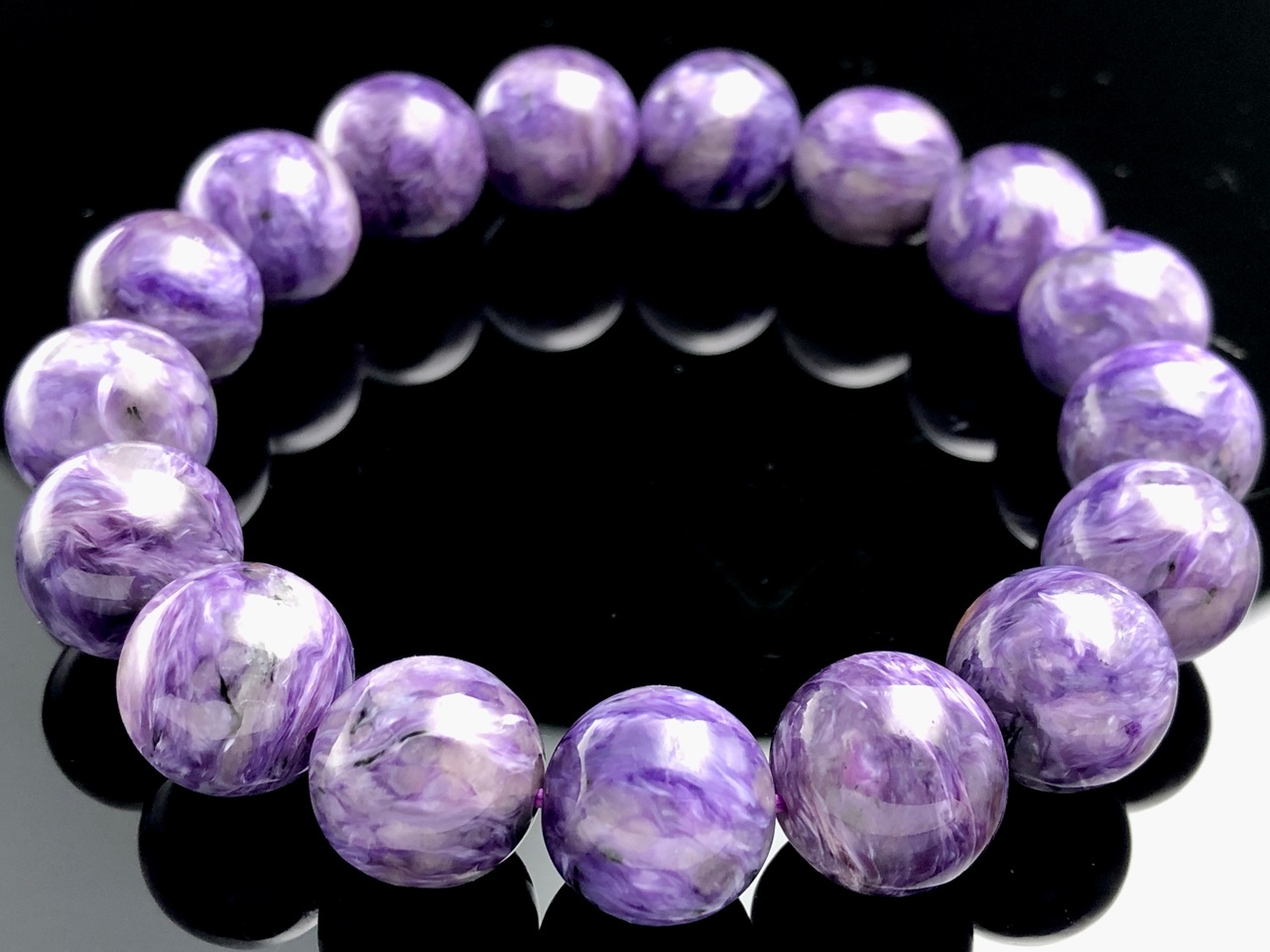 ��1��ʪ����������ҡ���󥰥��ȡ��������������ŷ���Х֥쥹��å�/����������ȡʥ������/Charoite��/�饦���/��12mm/1�ܡ�ŷ����/�ѥ���ȡ���ۡڥ���ꥫ�ġ����󡦹��Ÿ�����������Ͻ�Ÿ���㤤�դ���