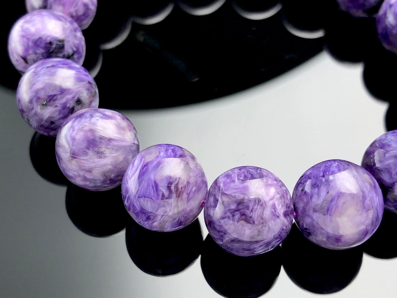 ��1��ʪ����������ҡ���󥰥��ȡ��������������ŷ���Х֥쥹��å�/����������ȡʥ������/Charoite��/�饦���/��12mm/1�ܡ�ŷ����/�ѥ���ȡ���ۡڥ���ꥫ�ġ����󡦹��Ÿ�����������Ͻ�Ÿ���㤤�դ���