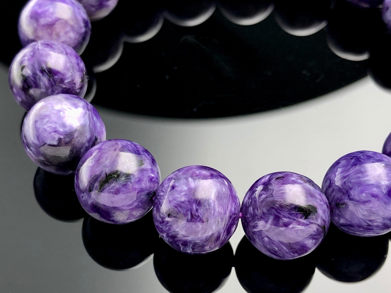 ��1��ʪ����������ҡ���󥰥��ȡ��������������ŷ���Х֥쥹��å�/����������ȡʥ������/Charoite��/�饦���/��13mm/1�ܡ�ŷ����/�ѥ���ȡ���ۡڥ���ꥫ�ġ����󡦹��Ÿ�����������Ͻ�Ÿ���㤤�դ���