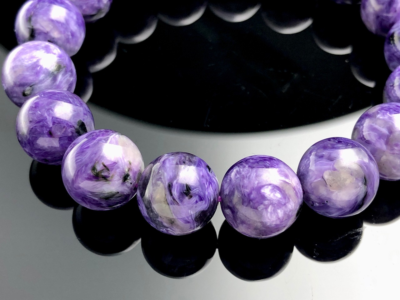 ��1��ʪ����������ҡ���󥰥��ȡ��������������ŷ���Х֥쥹��å�/����������ȡʥ������/Charoite��/�饦���/��13mm/1�ܡ�ŷ����/�ѥ���ȡ���ۡڥ���ꥫ�ġ����󡦹��Ÿ�����������Ͻ�Ÿ���㤤�դ���