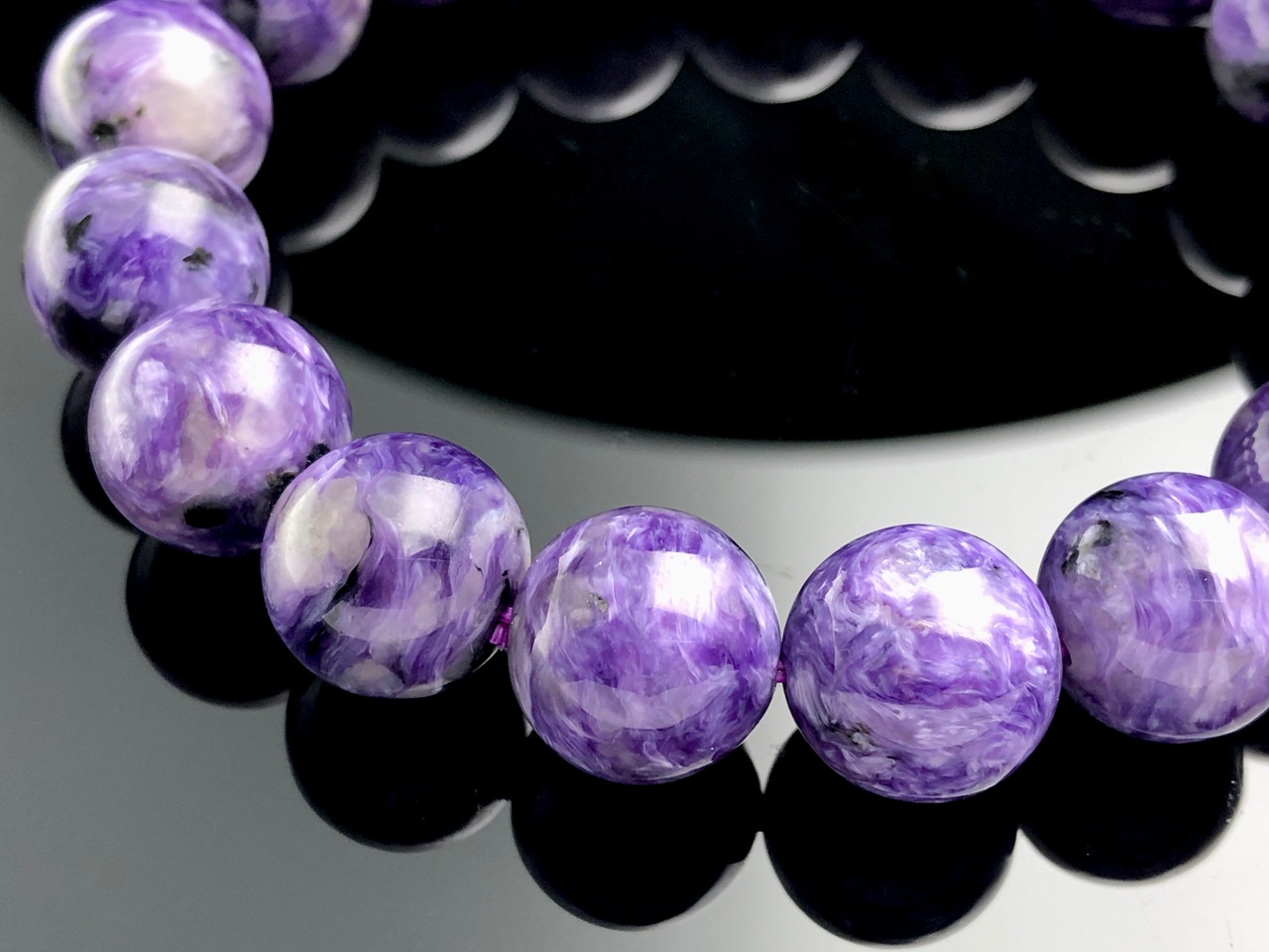 ��1��ʪ����������ҡ���󥰥��ȡ��������������ŷ���Х֥쥹��å�/����������ȡʥ������/Charoite��/�饦���/��13mm/1�ܡ�ŷ����/�ѥ���ȡ���ۡڥ���ꥫ�ġ����󡦹��Ÿ�����������Ͻ�Ÿ���㤤�դ���