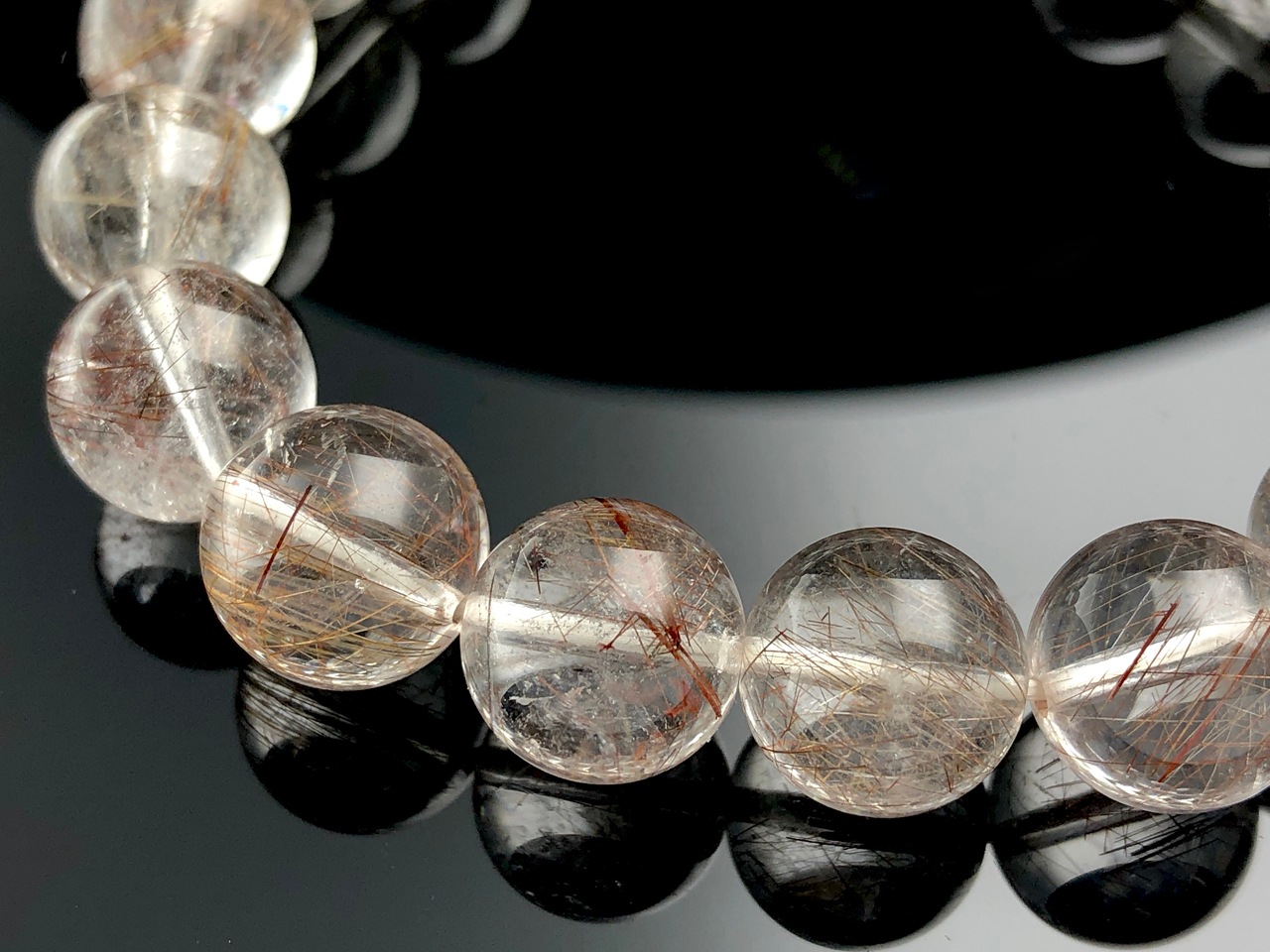 ��1��ʪ�ۥ֥饸�뻺��ŷ���Х֥쥹��å�/����С�����륯�����ġ�Silver Rutilelated quartz/���������徽��/��11mm/1�ġ�ŷ����/�ѥ���ȡ���ۡڥ���ꥫ�ġ����󡦹��Ÿ�����������Ͻ�Ÿ���㤤�դ���