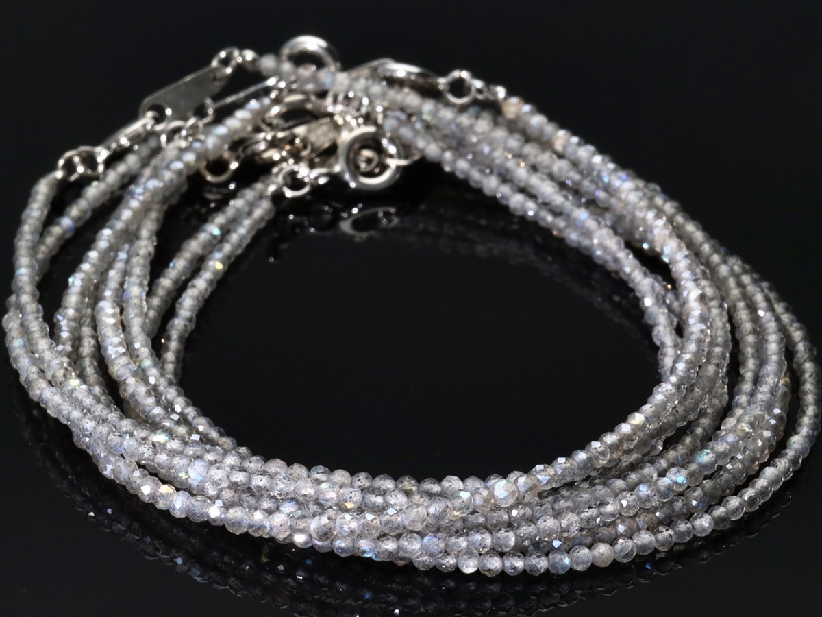 ����֥롼��å��󥹡�SV925��/ŷ���Х֥쥹��å�/��֥�ɥ饤��(Labradorite/�⳥Ĺ��)/�ե����åȥ��å�/��2mm/1�ܡ�ŷ����/�ѥ���ȡ���ۡڥ���ꥫ�ġ����󡦹��Ÿ�����������Ͻ�Ÿ���㤤�դ���