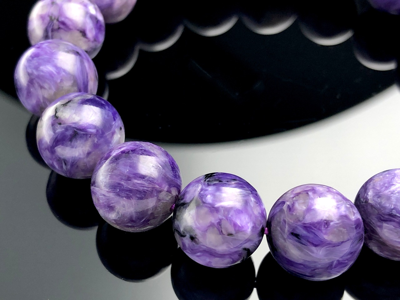 ��1��ʪ����������ҡ���󥰥��ȡ��������������ŷ���Х֥쥹��å�/����������ȡʥ������/Charoite��/�饦���/��13mm/1�ܡ�ŷ����/�ѥ���ȡ���ۡڥ���ꥫ�ġ����󡦹��Ÿ�����������Ͻ�Ÿ���㤤�դ���