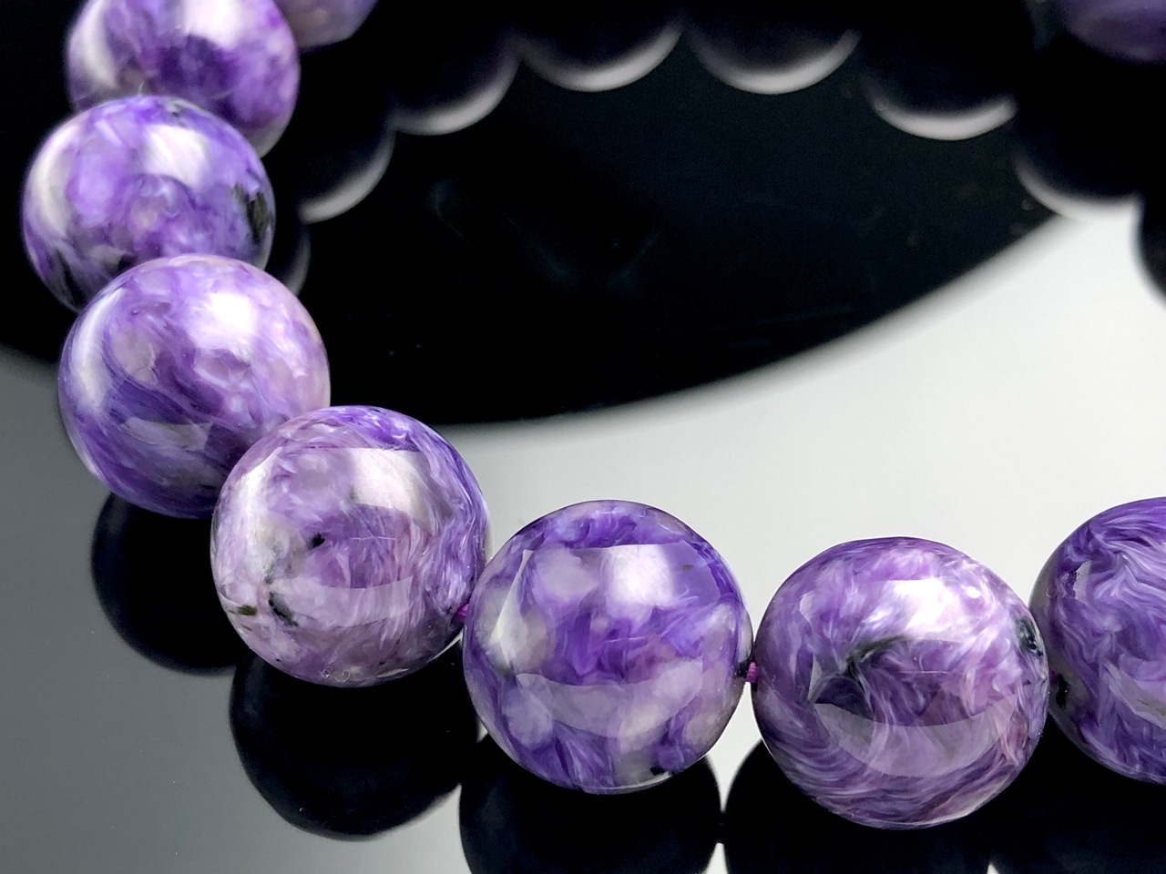 ��1��ʪ����������ҡ���󥰥��ȡ��������������ŷ���Х֥쥹��å�/����������ȡʥ������/Charoite��/�饦���/��13mm/1�ܡ�ŷ����/�ѥ���ȡ���ۡڥ���ꥫ�ġ����󡦹��Ÿ�����������Ͻ�Ÿ���㤤�դ���