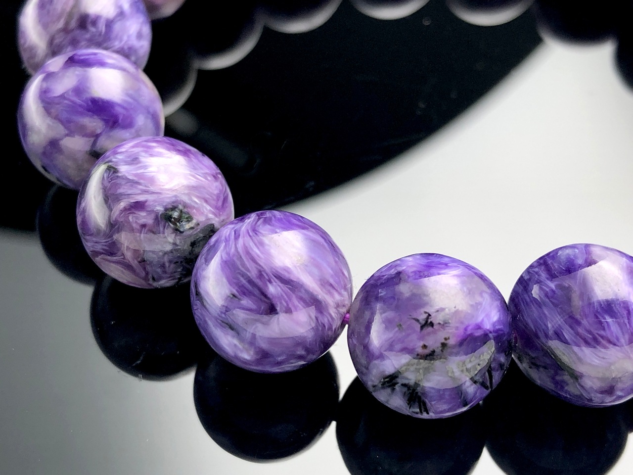 ��1��ʪ����������ҡ���󥰥��ȡ��������������ŷ���Х֥쥹��å�/����������ȡʥ������/Charoite��/�饦���/��13mm/1�ܡ�ŷ����/�ѥ���ȡ���ۡڥ���ꥫ�ġ����󡦹��Ÿ�����������Ͻ�Ÿ���㤤�դ���