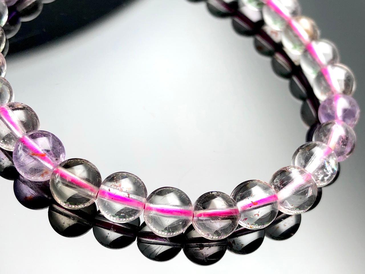 ��1��ʪ��Ʃ���١������饭������ʪ��ŷ���Х֥쥹��å�/�����ѡ����֥�(Super seven/��������åɥ��֥�)/�饦���/��6mm/1�ܡ�ŷ����/�ѥ���ȡ���ۡڥ���ꥫ�ġ����󡦹��Ÿ�����������Ͻ�Ÿ���㤤�դ���