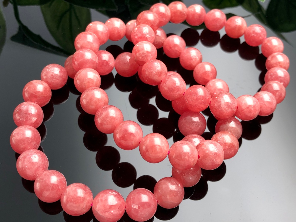 ȯԥ󥯥åɥ顼ŷХ֥쥹å/󥫥ʥɥ/ɩޥ󥬥/Rhodochrosite /Incarose/饦/10mm/1ܡŷ/ѥȡۡڥꥫġ󡦹ŸϽŸ㤤դ*