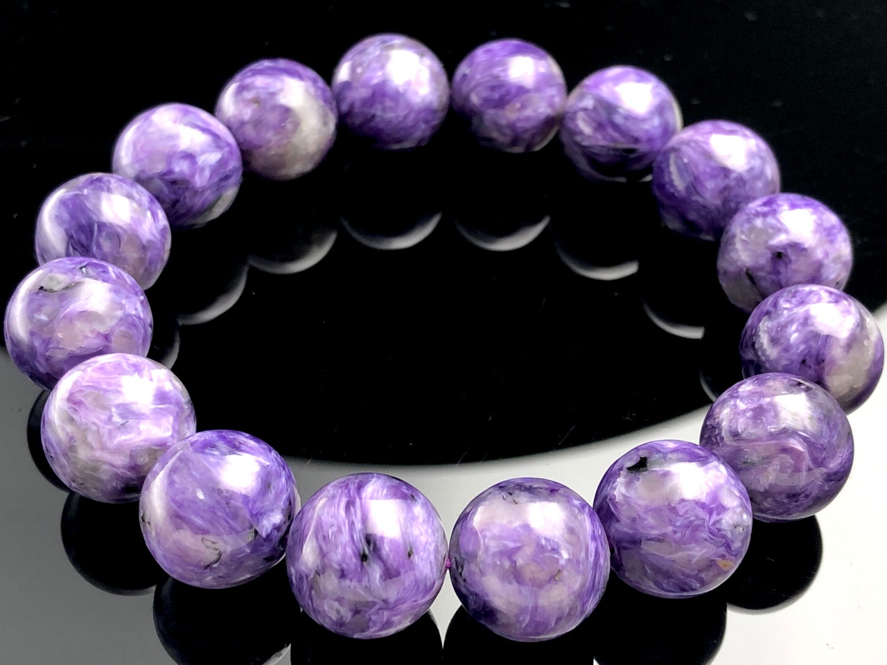 ��1��ʪ����������ҡ���󥰥��ȡ��������������ŷ���Х֥쥹��å�/����������ȡʥ������/Charoite��/�饦���/��14mm/1�ܡ�ŷ����/�ѥ���ȡ���ۡڥ���ꥫ�ġ����󡦹��Ÿ�����������Ͻ�Ÿ���㤤�դ���