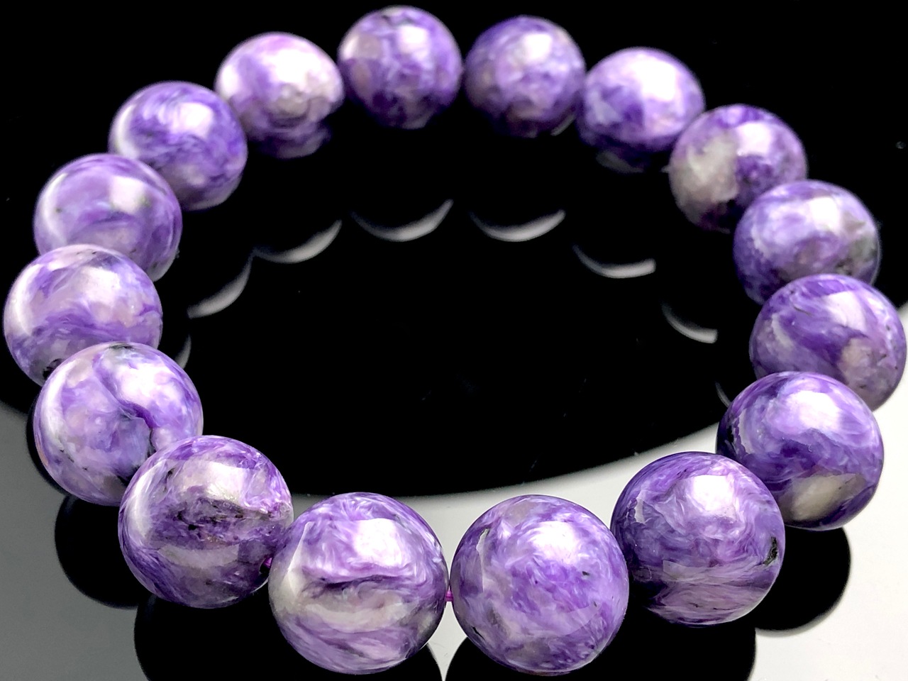 ��1��ʪ����������ҡ���󥰥��ȡ��������������ŷ���Х֥쥹��å�/����������ȡʥ������/Charoite��/�饦���/��14mm/1�ܡ�ŷ����/�ѥ���ȡ���ۡڥ���ꥫ�ġ����󡦹��Ÿ�����������Ͻ�Ÿ���㤤�դ���