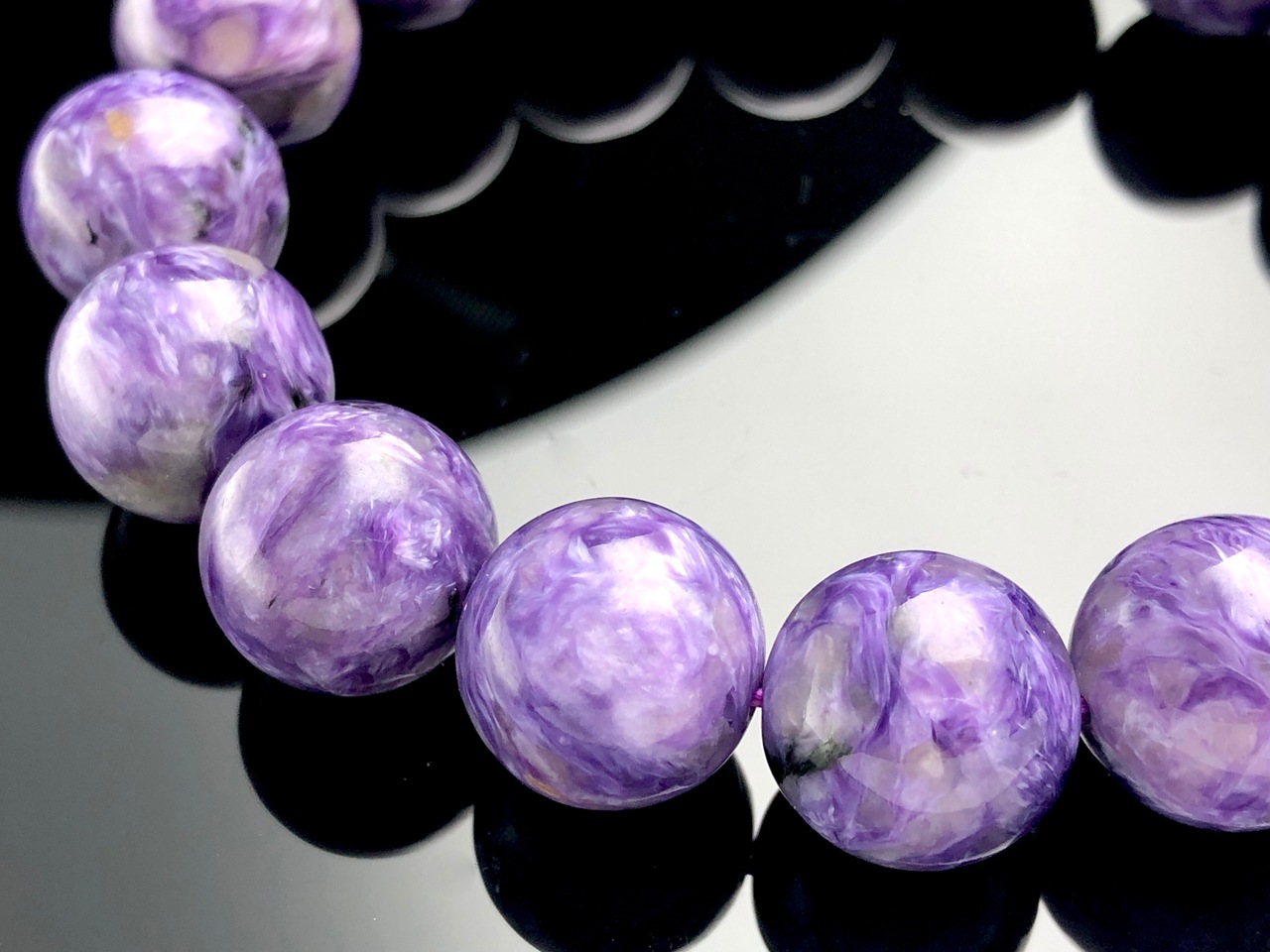 ��1��ʪ����������ҡ���󥰥��ȡ��������������ŷ���Х֥쥹��å�/����������ȡʥ������/Charoite��/�饦���/��14mm/1�ܡ�ŷ����/�ѥ���ȡ���ۡڥ���ꥫ�ġ����󡦹��Ÿ�����������Ͻ�Ÿ���㤤�դ���