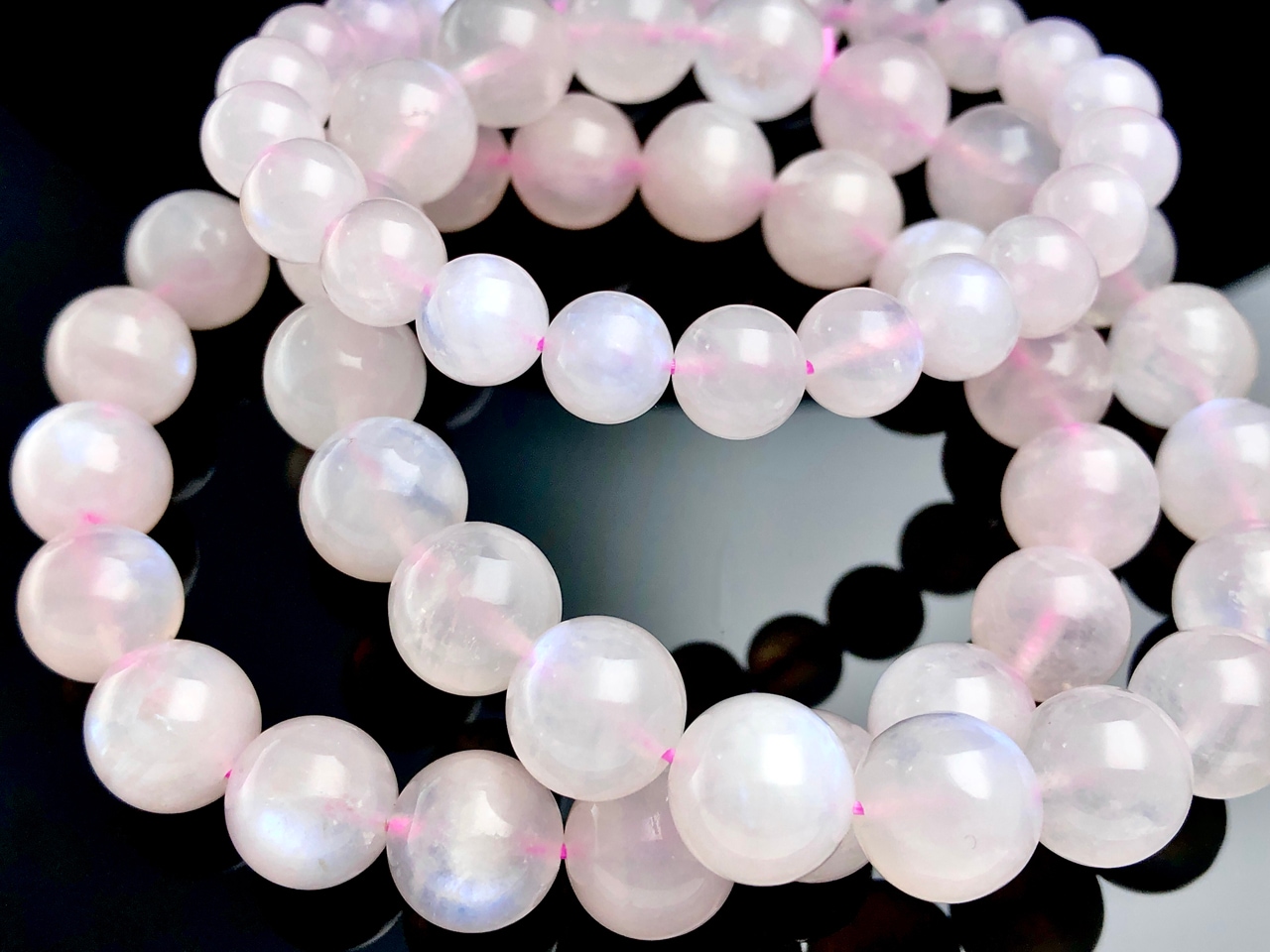 激レア　ピンクムーンストーン ブレスレット 15ミリ 楽天市場】ピンクムーンストーンブレス : 日本文化センター 楽天市場店