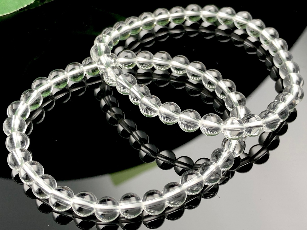 極上,希少】スティブナイトインクォーツ 6㎜ ブレスレット 美品 透明