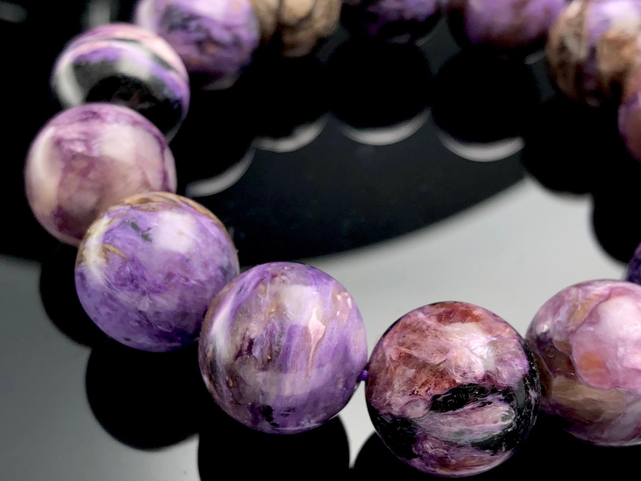 ��1��ʪ�ۿ͵��С���������ҡ���󥰥��ȡ�����ޡ��֥롦�Ȥꡦ�����ŷ���Х֥쥹��å�/�ޥȥ�å�������������ȡʥ������/Charoite��/�饦���/��15mm/1�ܡ�ŷ����/�ѥ���ȡ���ۡڥ���ꥫ�ġ����󡦹��Ÿ�����������Ͻ�Ÿ���㤤�դ���