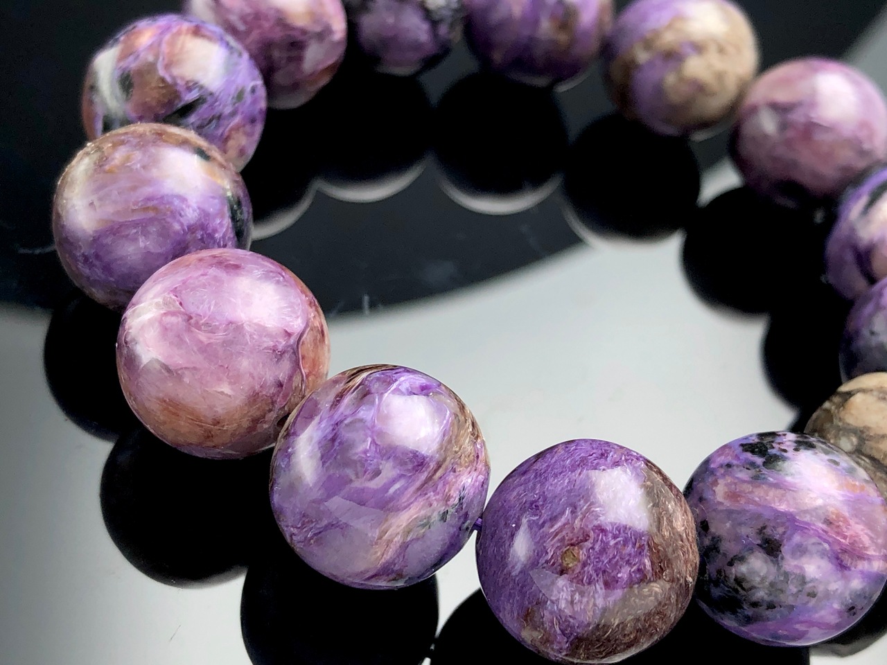 ��1��ʪ�ۿ͵��С���������ҡ���󥰥��ȡ�����ޡ��֥롦�Ȥꡦ�����ŷ���Х֥쥹��å�/�ޥȥ�å�������������ȡʥ������/Charoite��/�饦���/��15mm/1�ܡ�ŷ����/�ѥ���ȡ���ۡڥ���ꥫ�ġ����󡦹��Ÿ�����������Ͻ�Ÿ���㤤�դ���