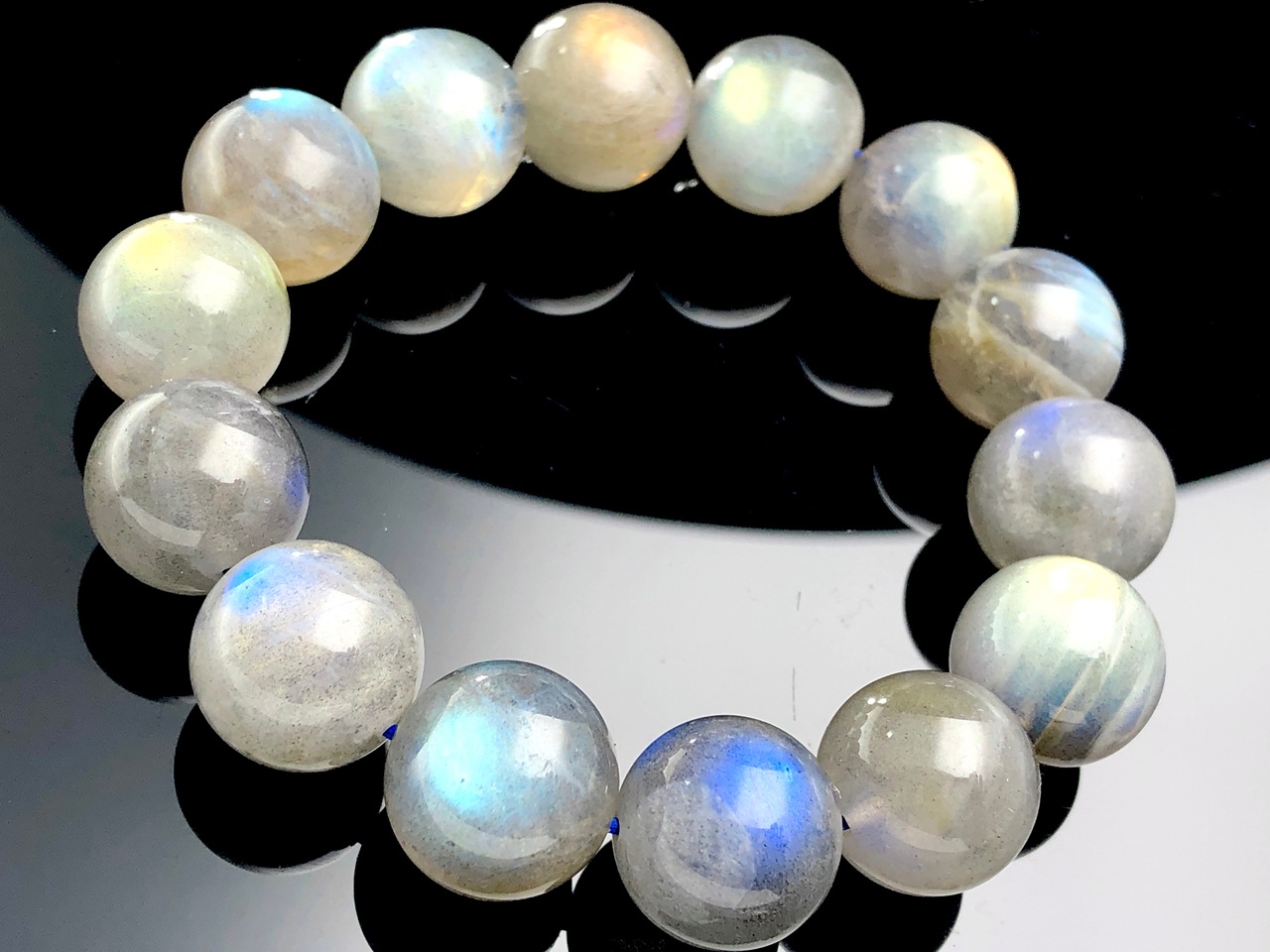 ��1��ʪ����̡�5A��󥯡�����Ū�ʸ����쥤��ܡ���å��󥹡����ʥ�����ŷ���Х֥쥹��å�/�쥤��ܡ���֥�ɥ饤��(Labradorite/�⳥Ĺ��)/�饦���/��15-16mm/1�ܡ�ŷ����/�ѥ���ȡ���ۡڥ���ꥫ�ġ����󡦹��Ÿ�����������Ͻ�Ÿ���㤤�դ���