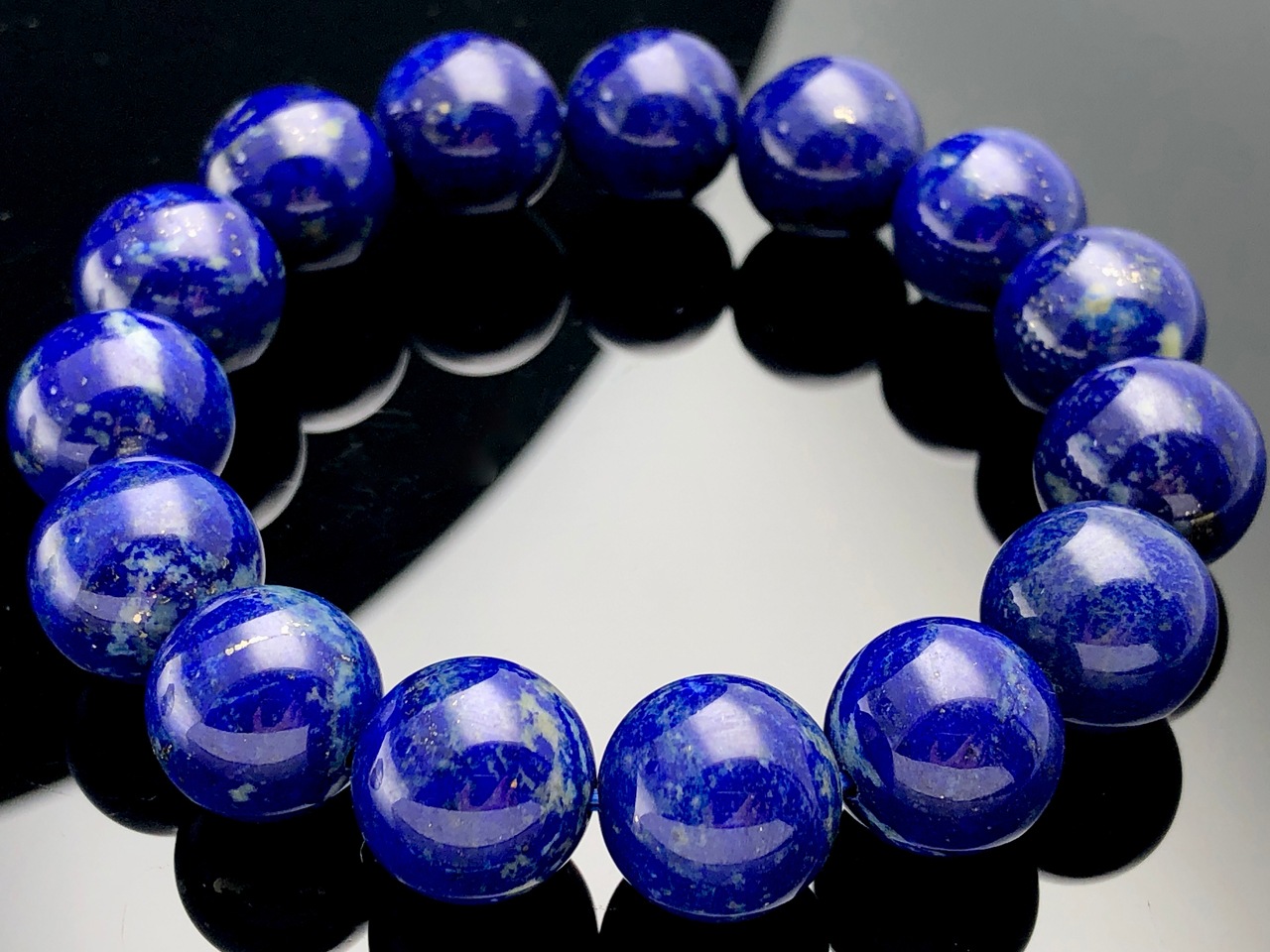 ¡Ú1ÅÀʪ¡Û¥¢¥Õ¥¬¥Ë¥¹¥¿¥ó»º¡úÅ·Á³ÀХ֥쥹¥ì¥Ã¥È/¥é¥Ô¥¹¥é¥º¥ê¡ÊLapis-lazuli/ÀĶâÀСË/¥é¥¦¥ó¥É/Ìó14mm/1ËÜ¡ÚÅ·Á³ÀÐ/¥Ñ¥ï¡¼¥¹¥È¡¼¥ó¡Û¡Ú¥¢¥á¥ê¥«¥Ä¡¼¥½¥ó¡¦¹á¹ÁŸ¼¨²ñ¡¦À¤³¦³ÆÃϽПÉÊÇ㤤ÉÕ¤±¡Û