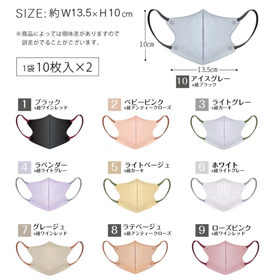 マスク 不織布 立体マスク MASCLUB 3Dマスク 不織布マスク 小顔