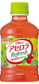 果汁入りジュース サントリー ニチレイ アセロラ Refresh《リフレッシュ》 280ml×24本 ペット 1ケースセット 送料無料|野菜・果実飲料|水・ソフトドリンク