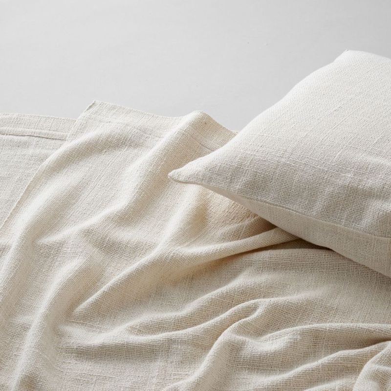 ガラ紡の和紡布枕カバー