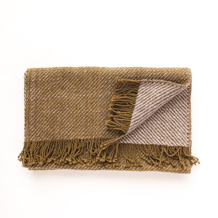 417/2甘撚り綾織り天然染料染めストール