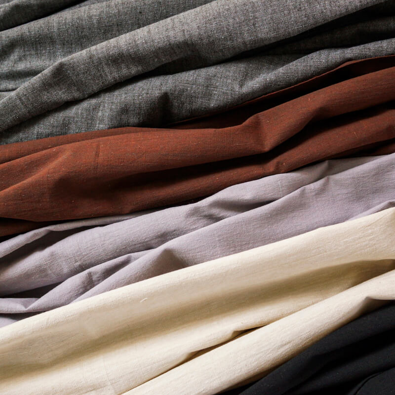 【2ｍカット生地】317/1極細番手再撚り　シャンブレー