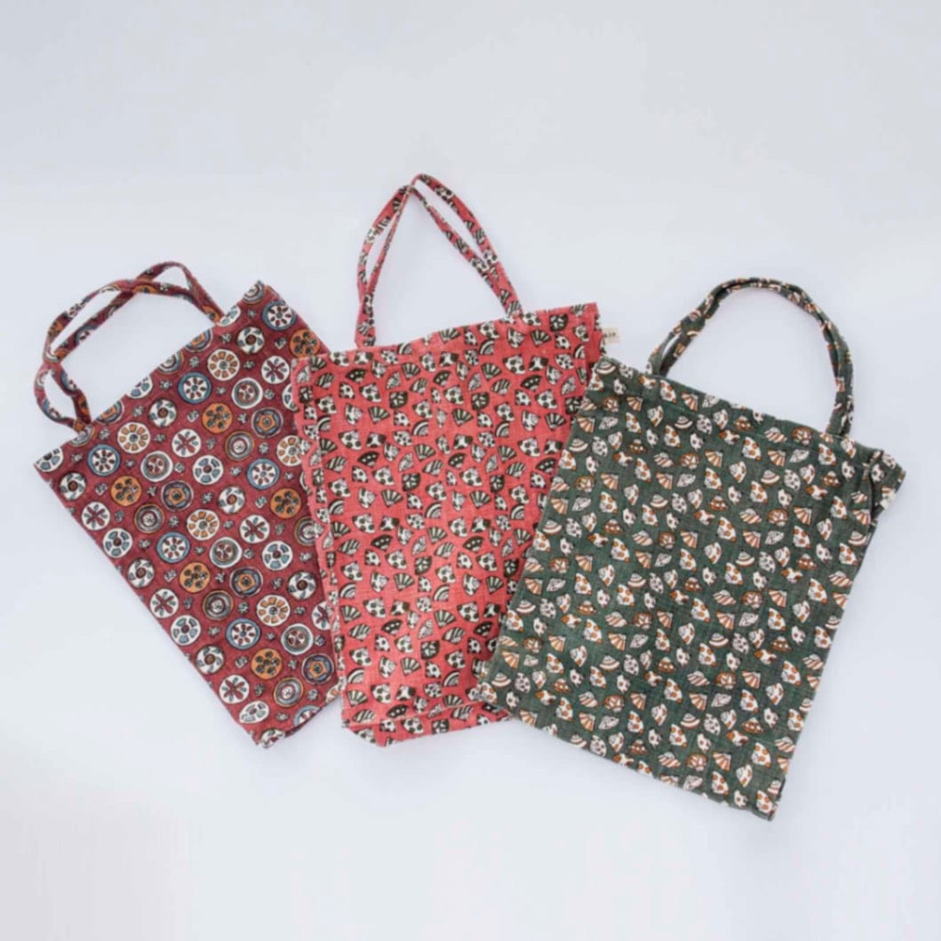 サブバッグ絵更紗　3種類