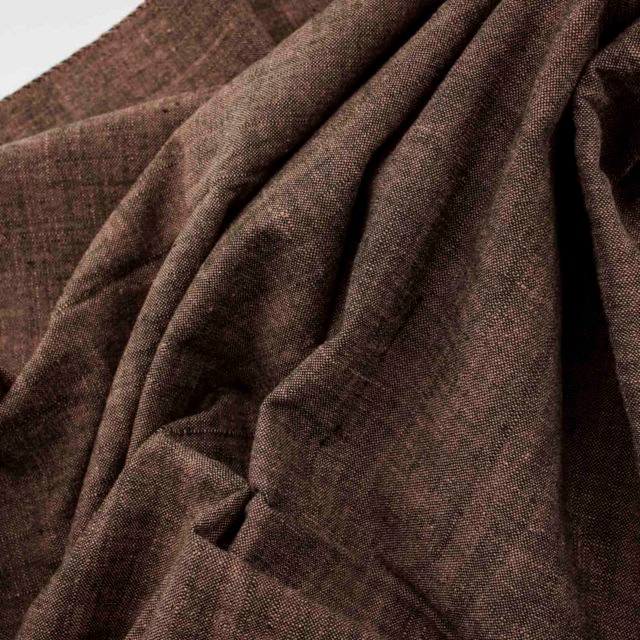 317/1手紡ぎ機械織り　ピンク系