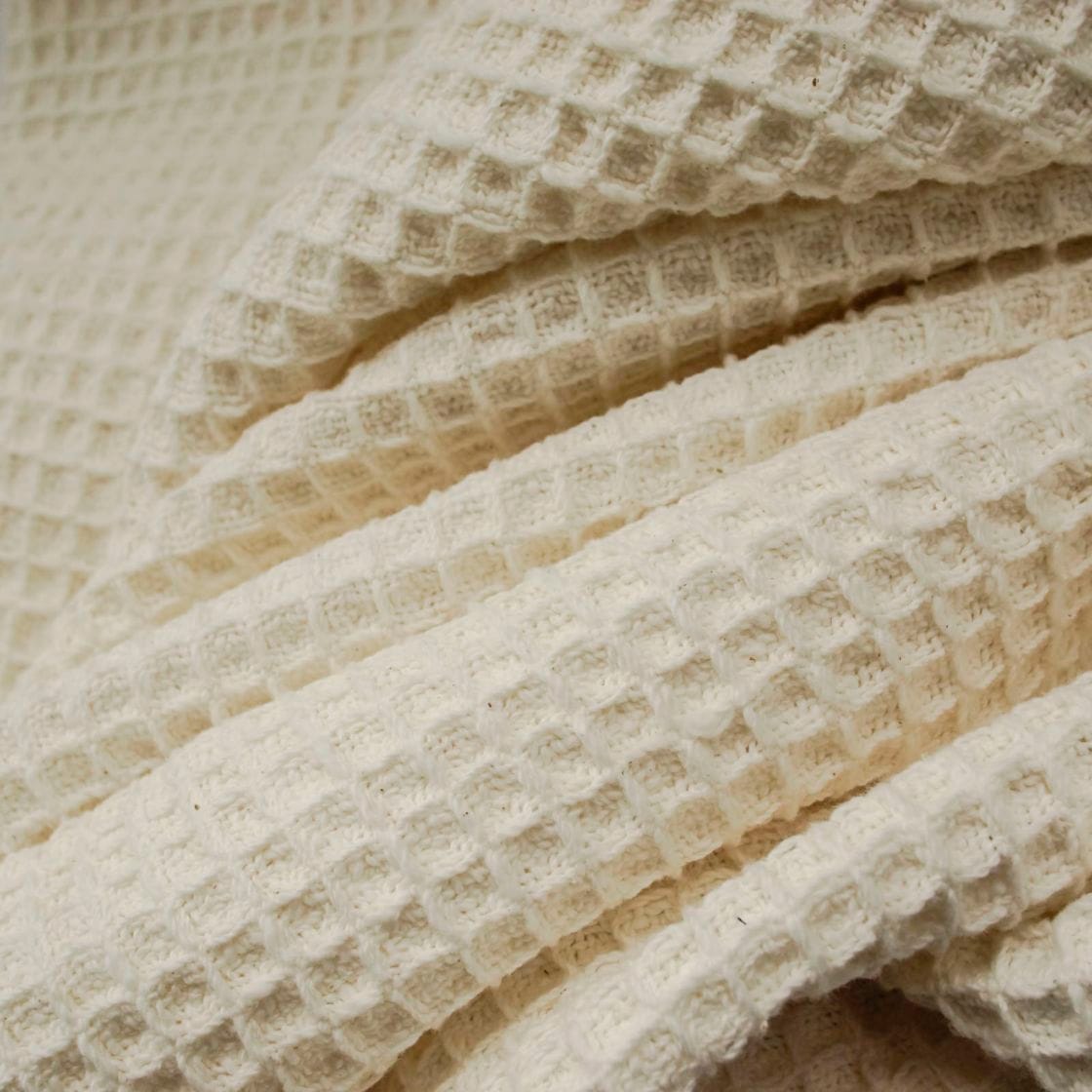 ガラ紡417/2蜂巣織り