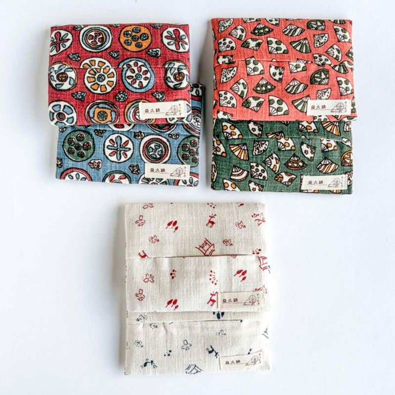 ポケットティッシュケース絵更紗丸模様