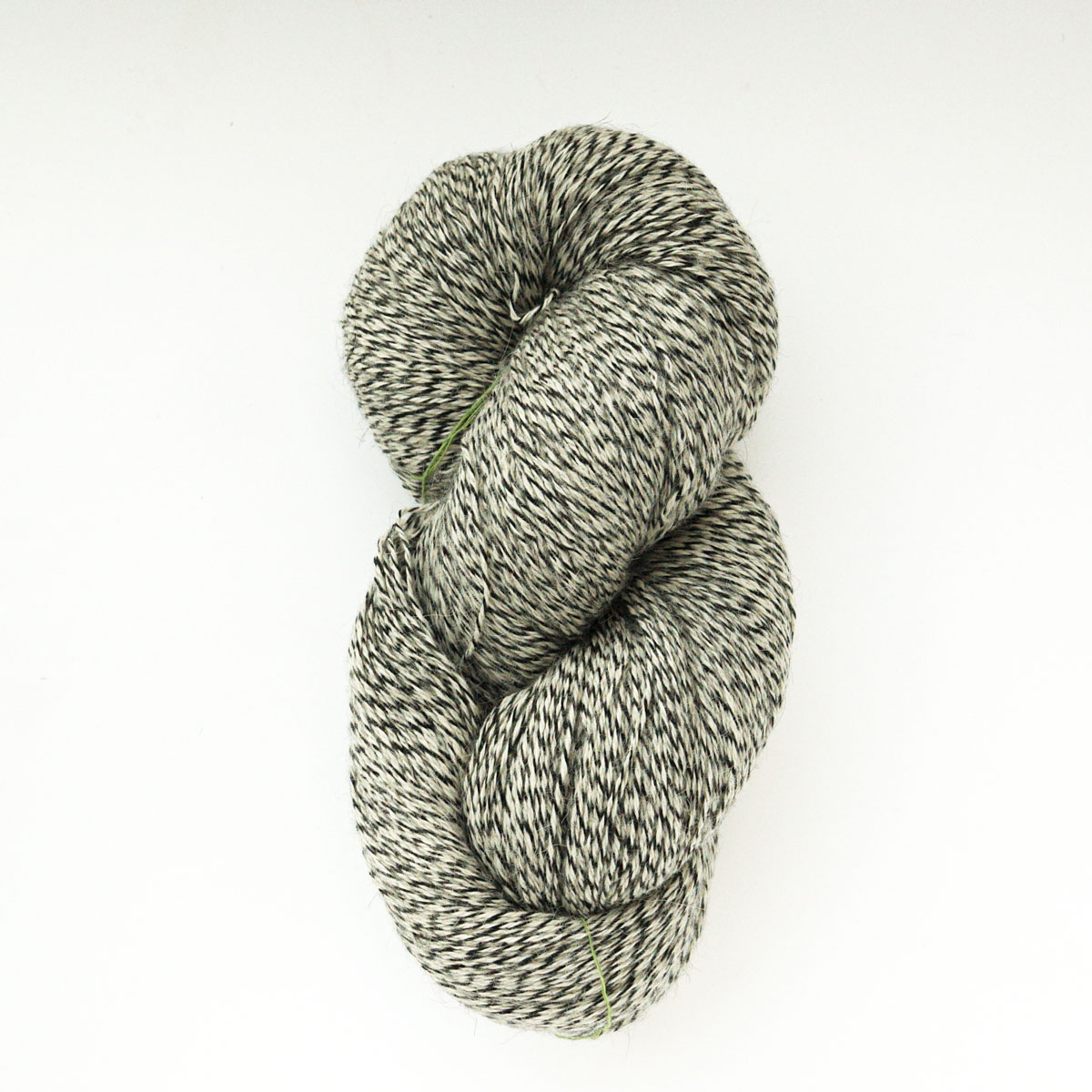 アルパカ杢糸　生成/黒　