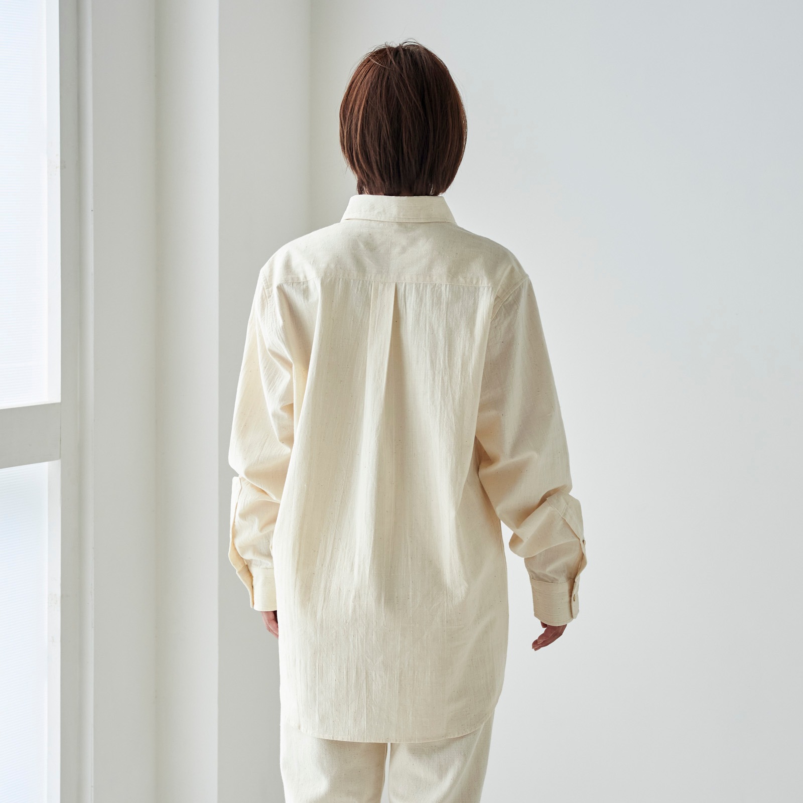 コットンメンズシャツ 2サイズ・3色展開